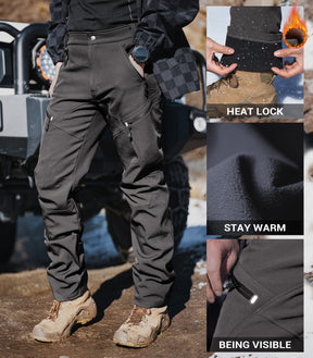 Pantaloni pentru bărbați de schi pe zăpadă, căptușiți cu fleece - SnowVenture M054