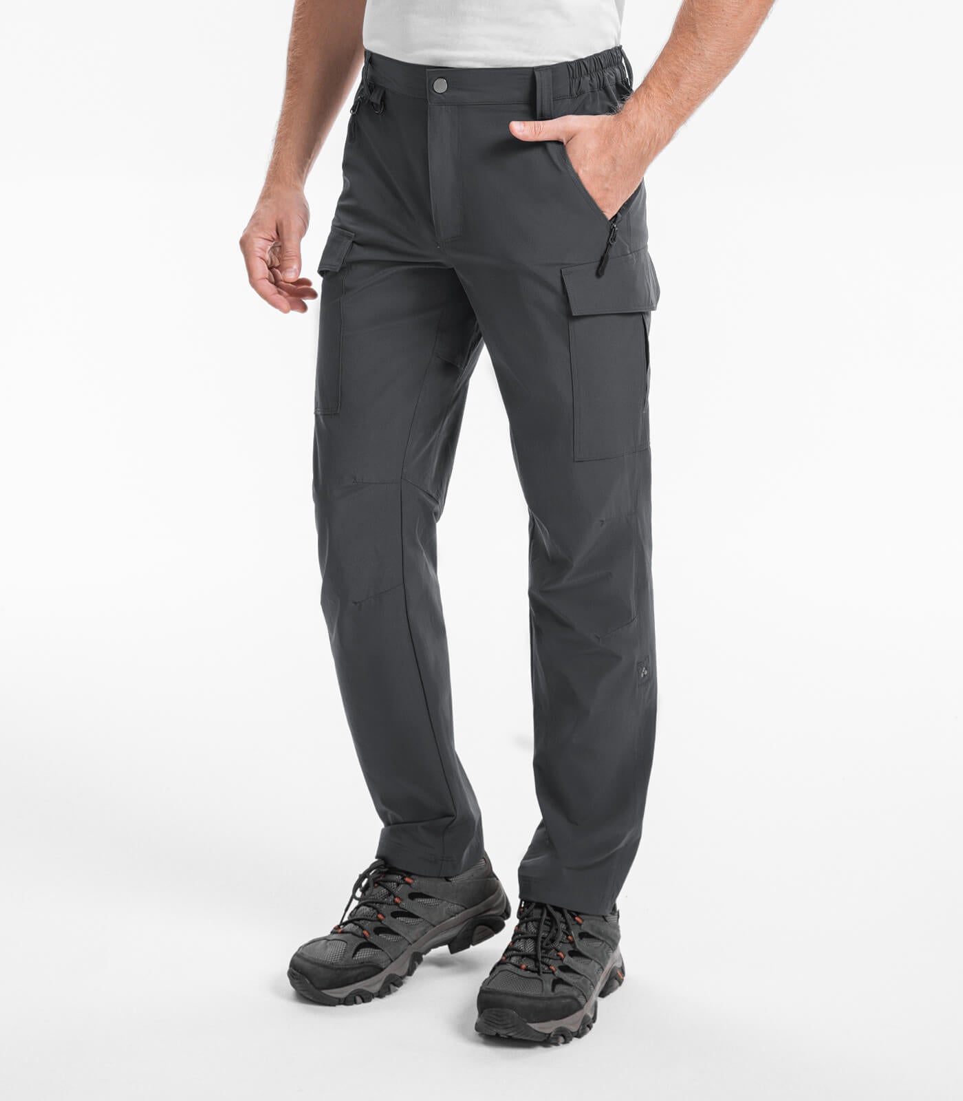 Pantalones Cargo de Senderismo para Hombre Resistente al Agua de Secado Rápido - HikerFlex M033