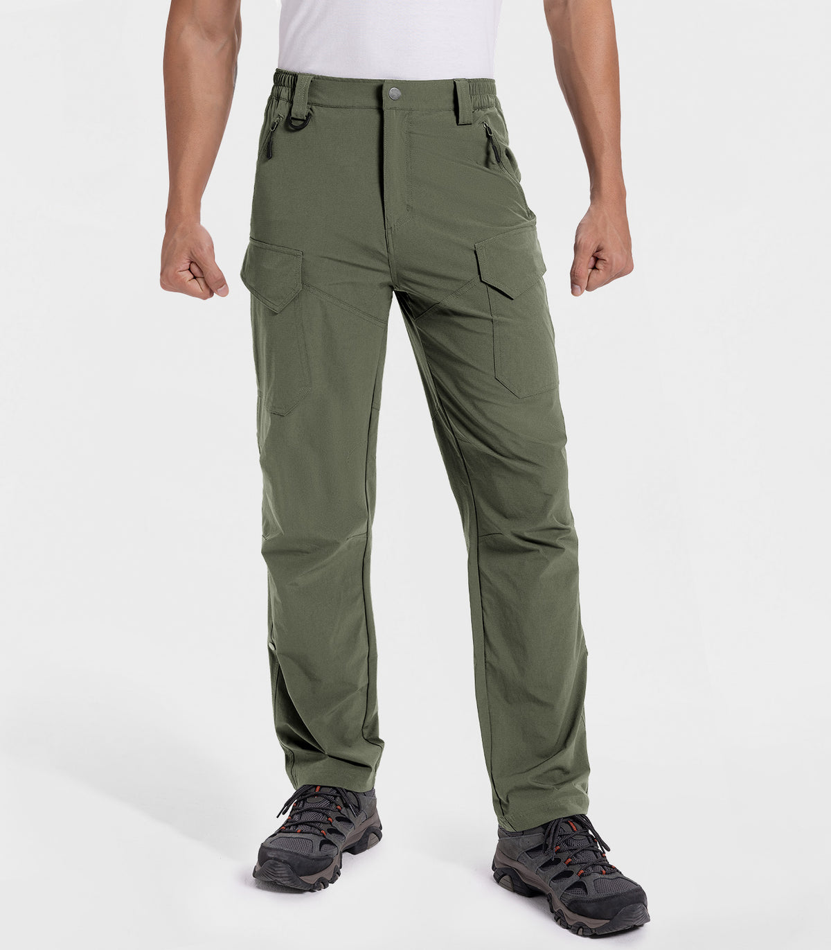Moosehill Men's Hiking Cargo Pants #Color_Sage Green