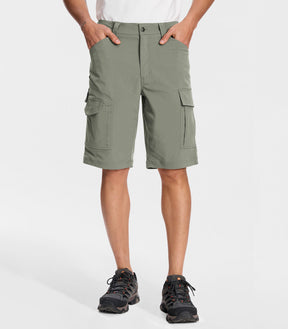 Pantaloni scurți cargo pentru drumeții bărbați - TrailPioneer M043