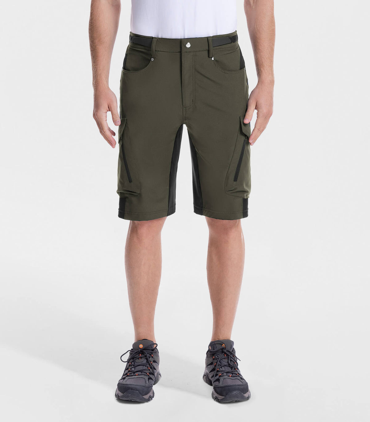 Men's Outdoor Quick Dry Lightweight Stretchy Shorts for Hiking #Color_army green