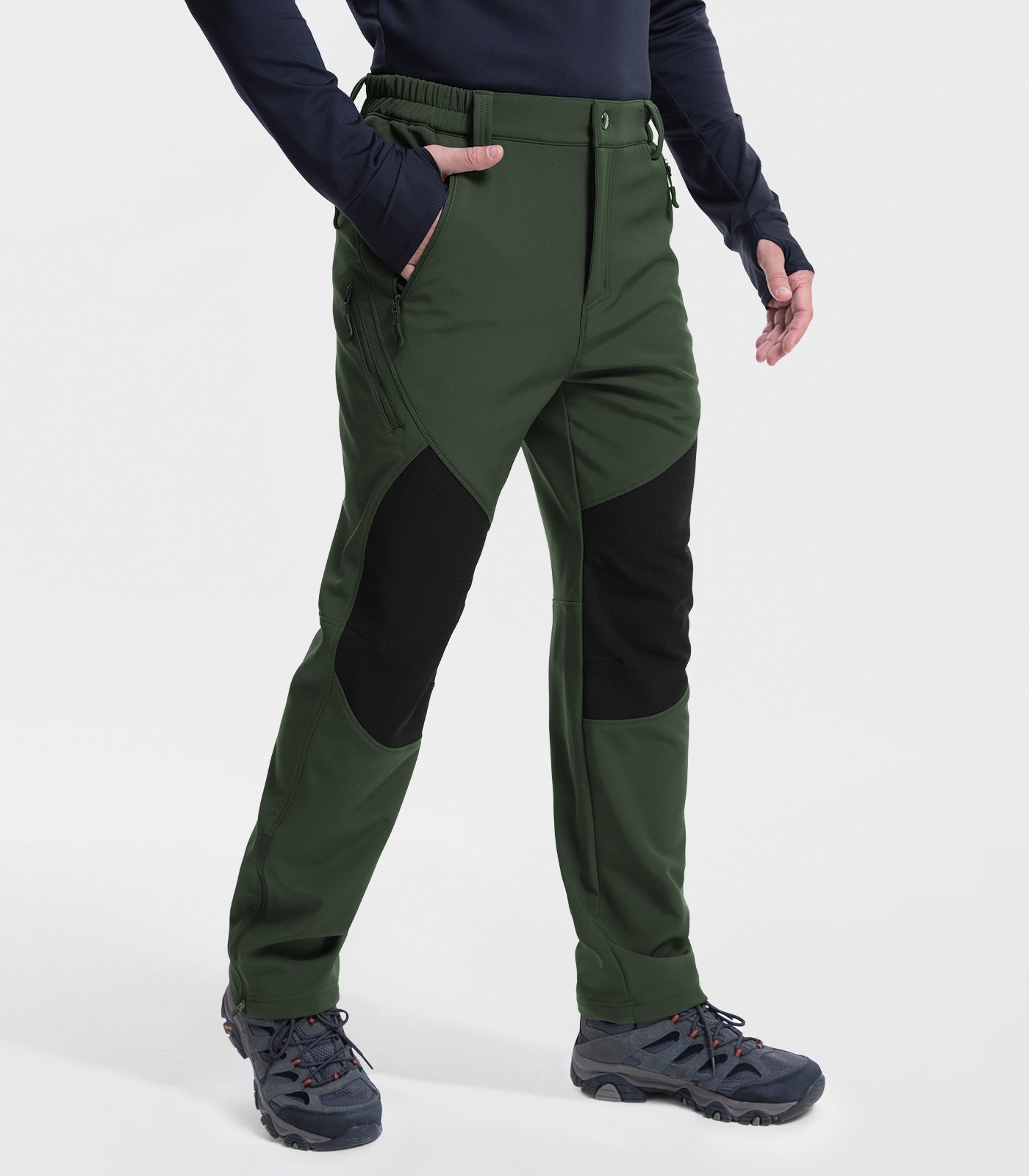Pantalones de esquí para hombre con forro polar impermeables - SnowVenture M041