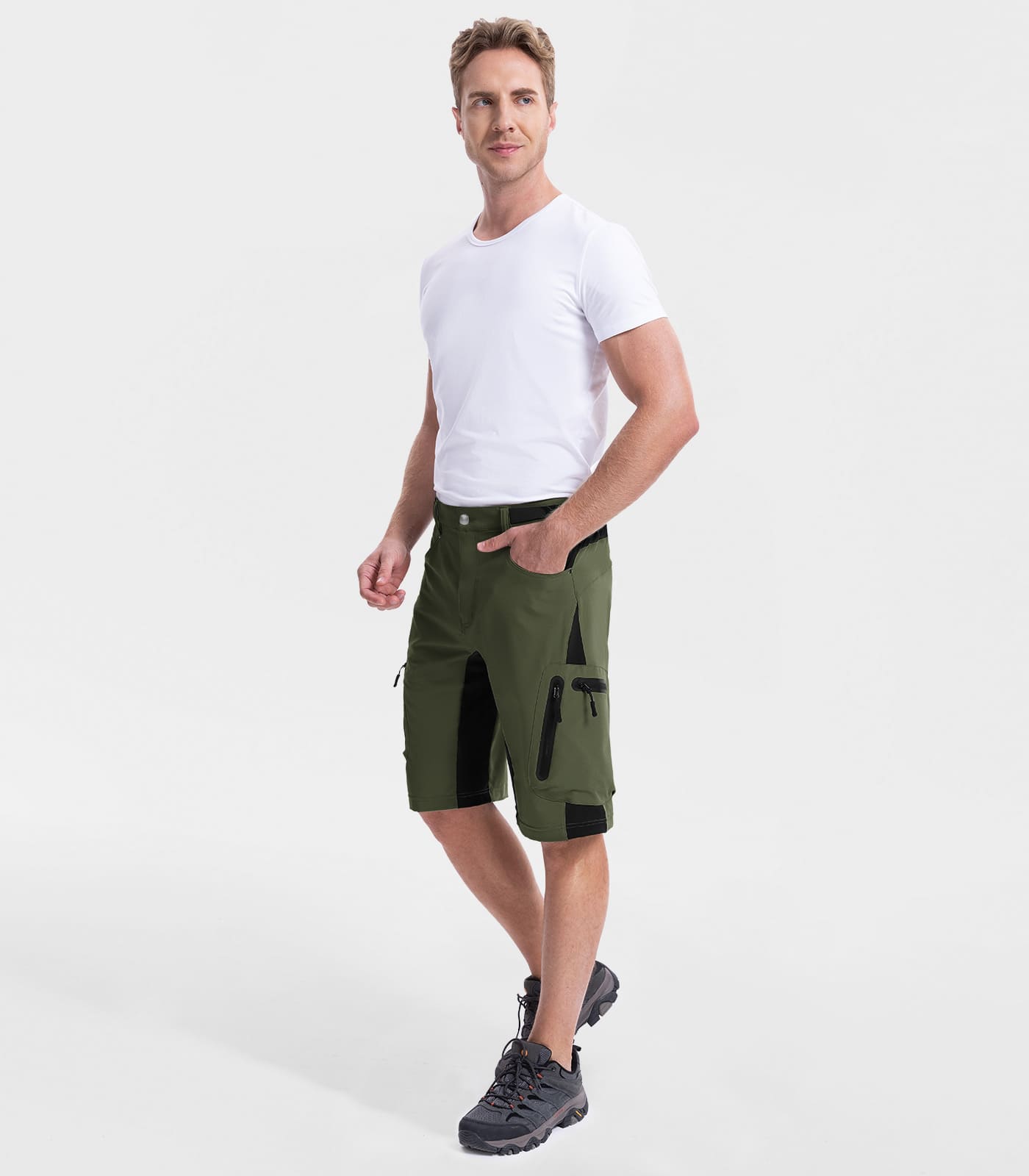 Pantaloncini Cargo da Trekking Uomo - TrailPioneer M001
