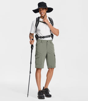 Pantaloni scurți cargo pentru drumeții bărbați - TrailPioneer M043