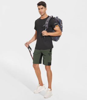 Pantaloncini da trekking cargo da uomo con 5 tasche asciugatura rapida - TrailPioneer M013