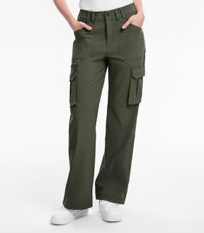 Pantaloni da trekking cargo da donna a vita alta - HikerFlex W037
