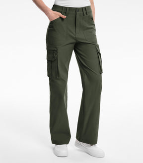 Pantaloni da trekking cargo da donna a vita alta - HikerFlex W037
