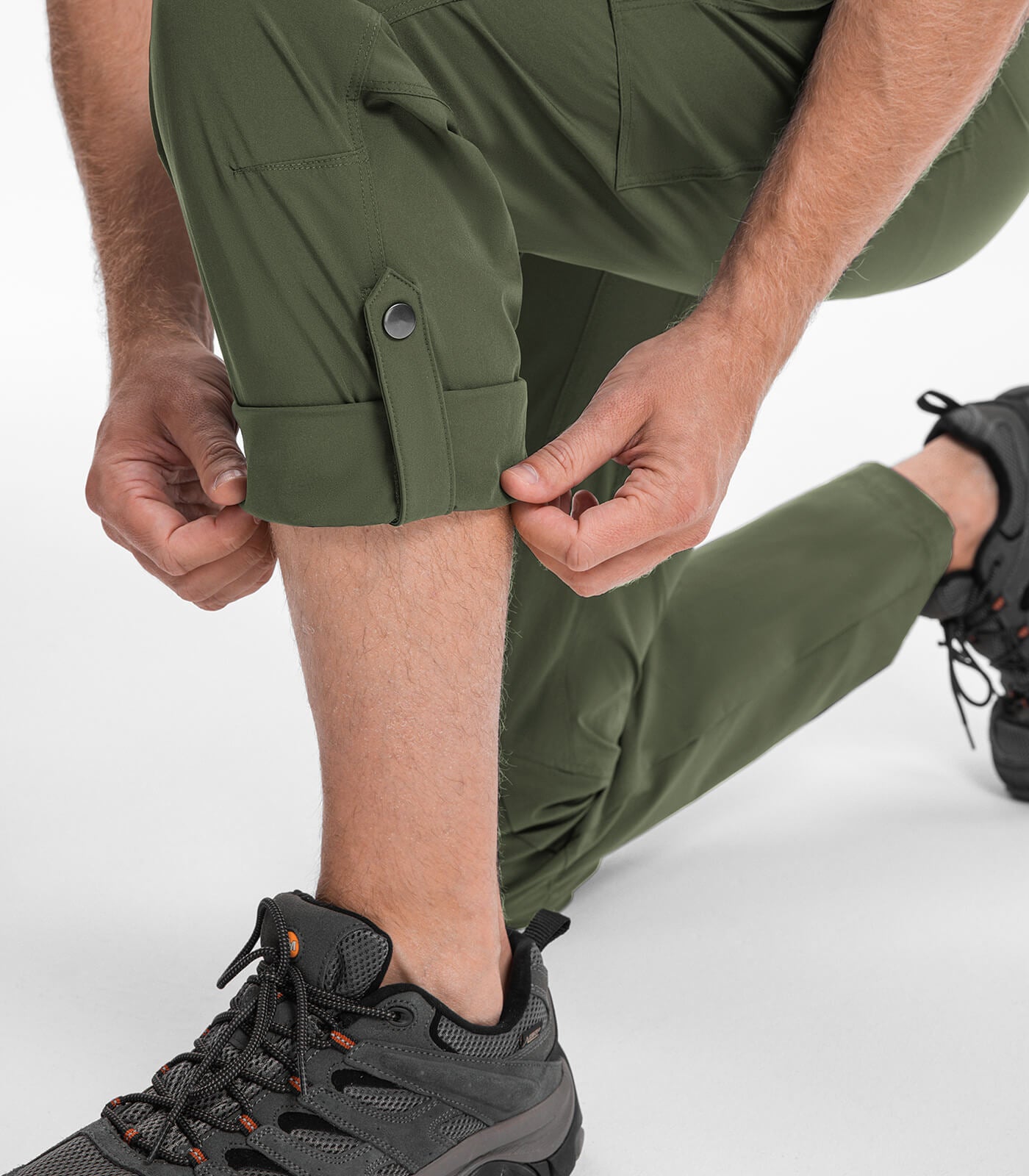 Pantalones Cargo de Senderismo para Hombre Resistente al Agua de Secado Rápido - HikerFlex M033