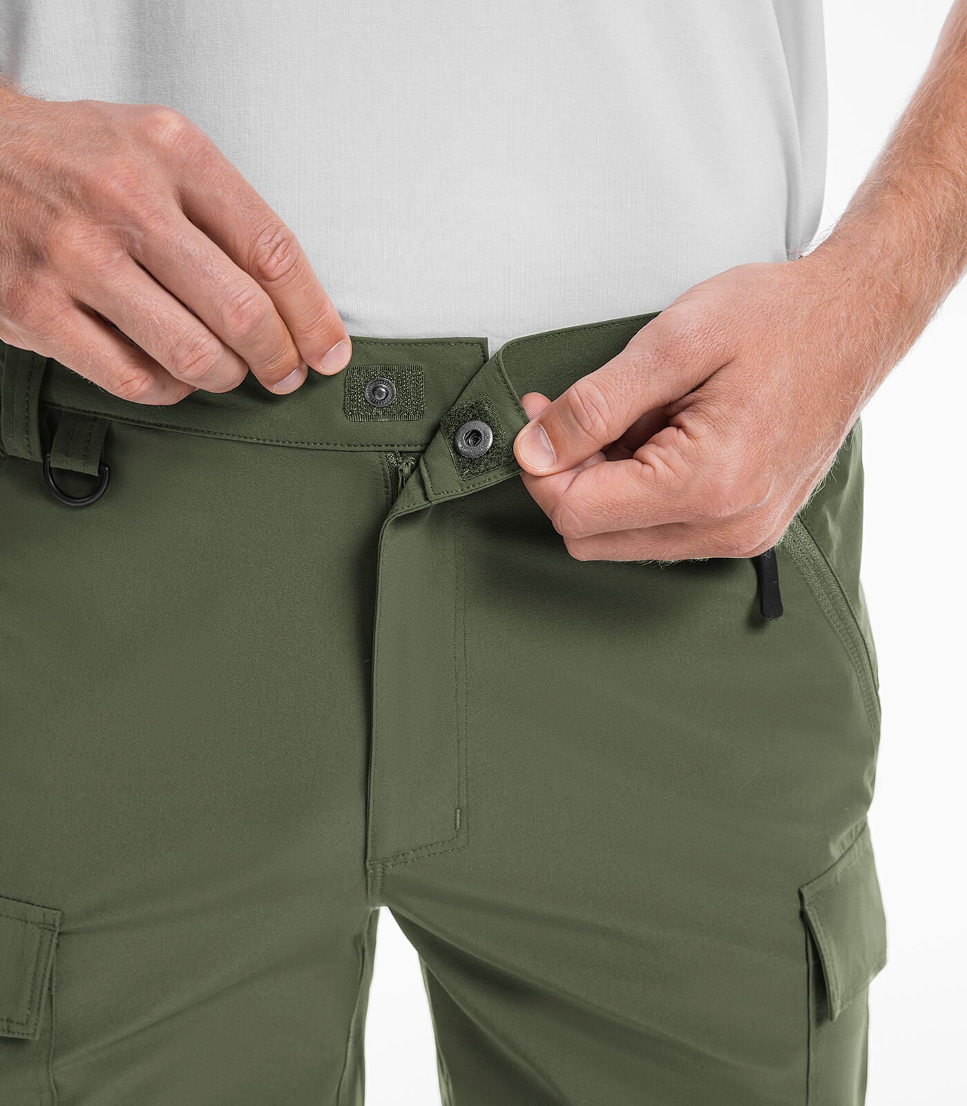 Pantalones Cargo de Senderismo para Hombre Resistente al Agua de Secado Rápido - HikerFlex M033