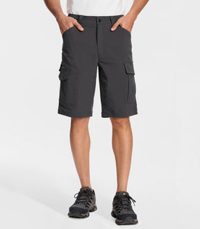Pantaloni scurți cargo pentru drumeții bărbați - TrailPioneer M043