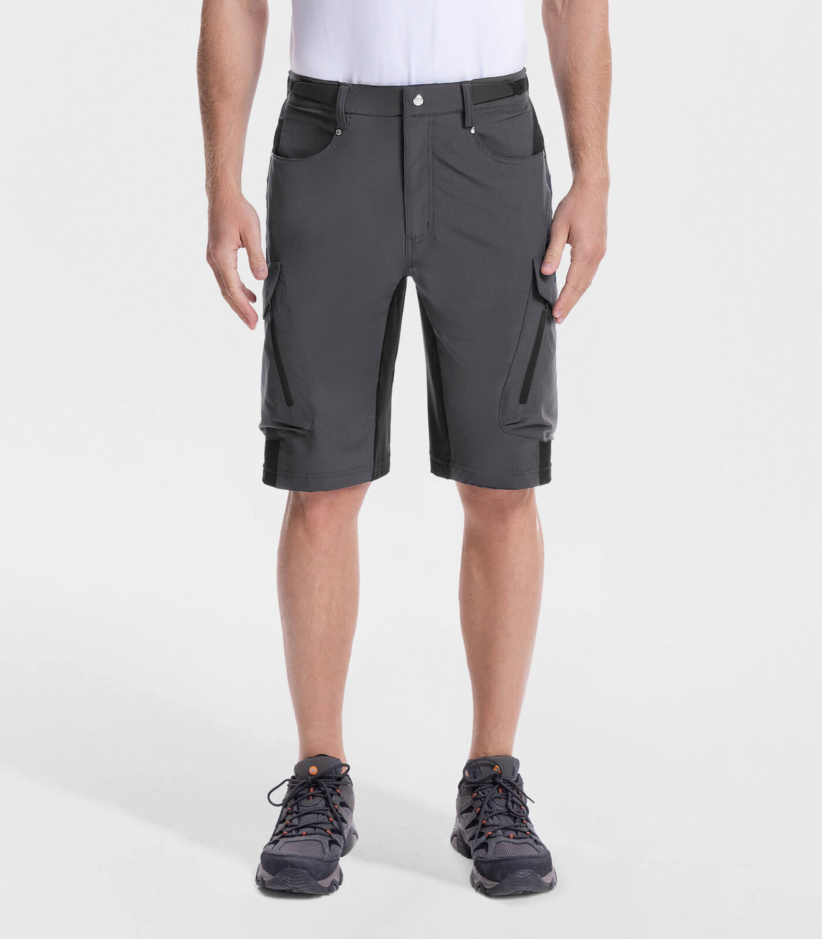 Men's Outdoor Quick Dry Lightweight Stretchy Shorts for Hiking #Color_grey