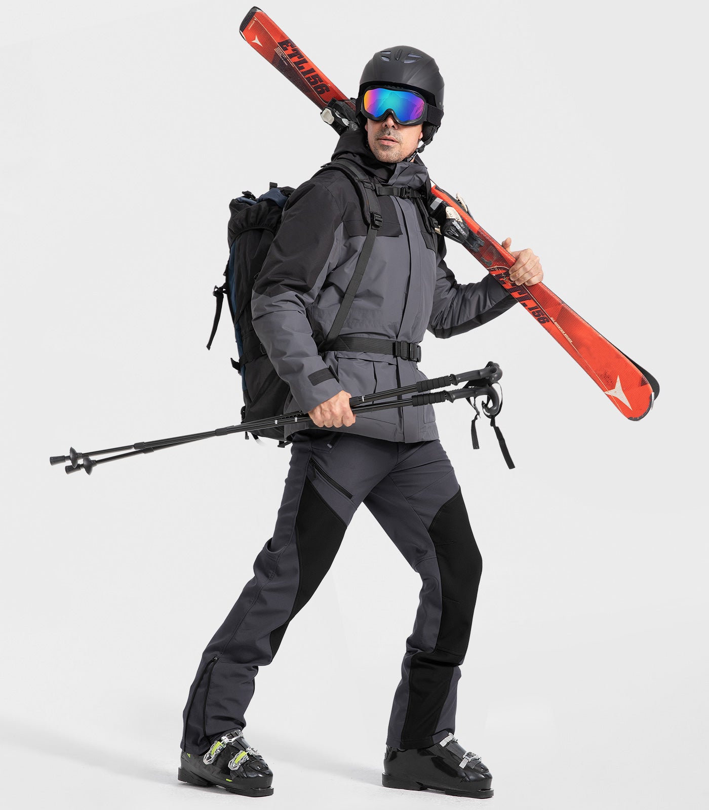 Pantaloni pentru bărbați de schi pe zăpadă căptușiți cu fleece - SnowVenture M055