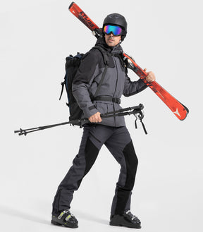 Pantaloni pentru bărbați de schi pe zăpadă căptușiți cu fleece - SnowVenture M055