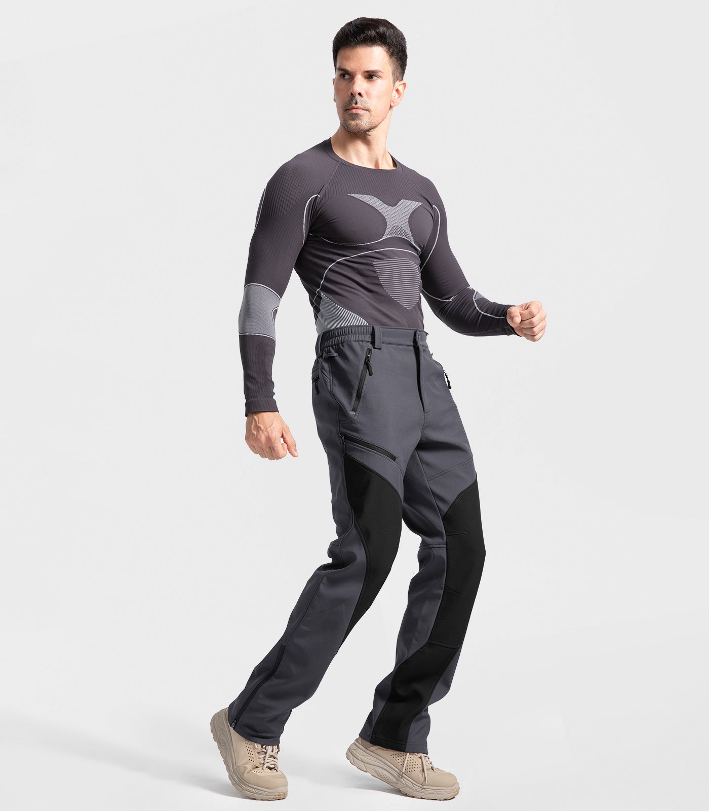 Pantaloni pentru bărbați de schi pe zăpadă căptușiți cu fleece - SnowVenture M055