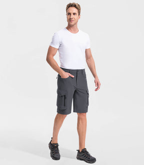 Herren Wander-Cargoshorts mit 7 Taschen, schnelltrocknend, lässig - TrailPioneer M025