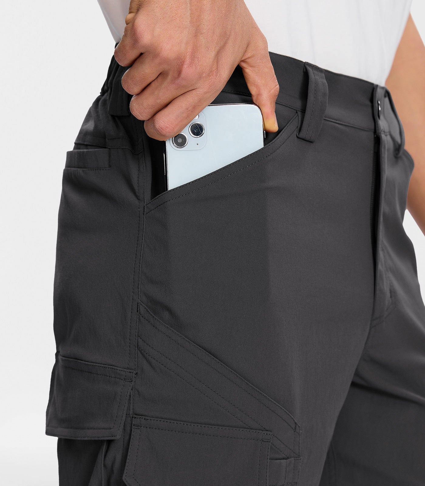 Pantaloni scurți cargo pentru drumeții bărbați - TrailPioneer M043