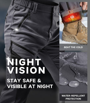 Pantaloni pentru bărbați de schi pe zăpadă căptușiți cu fleece - SnowVenture M055