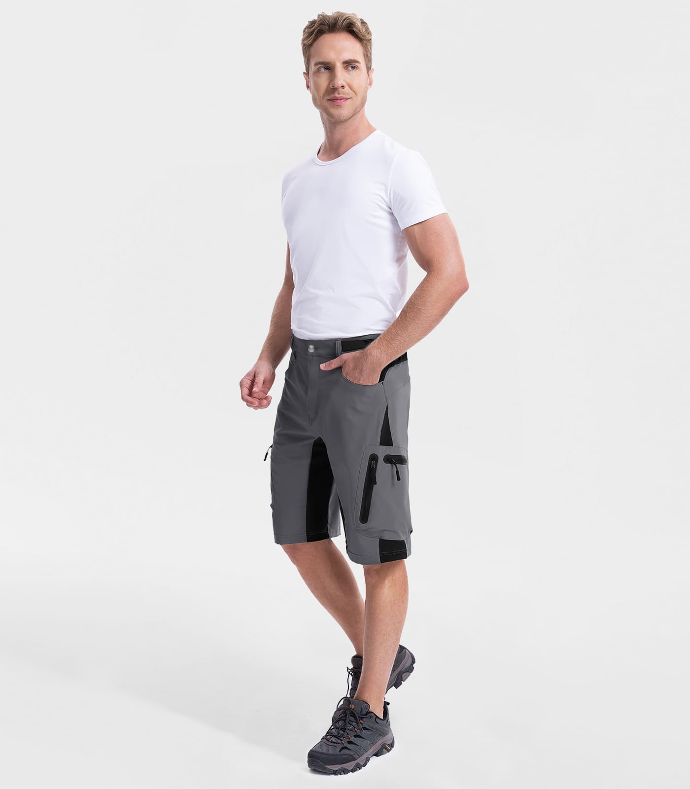 Pantaloncini Cargo da Trekking Uomo - TrailPioneer M001