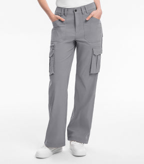 Pantaloni da trekking cargo da donna a vita alta - HikerFlex W037