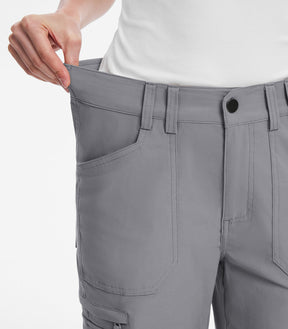 Pantaloni da trekking cargo da donna a vita alta - HikerFlex W037