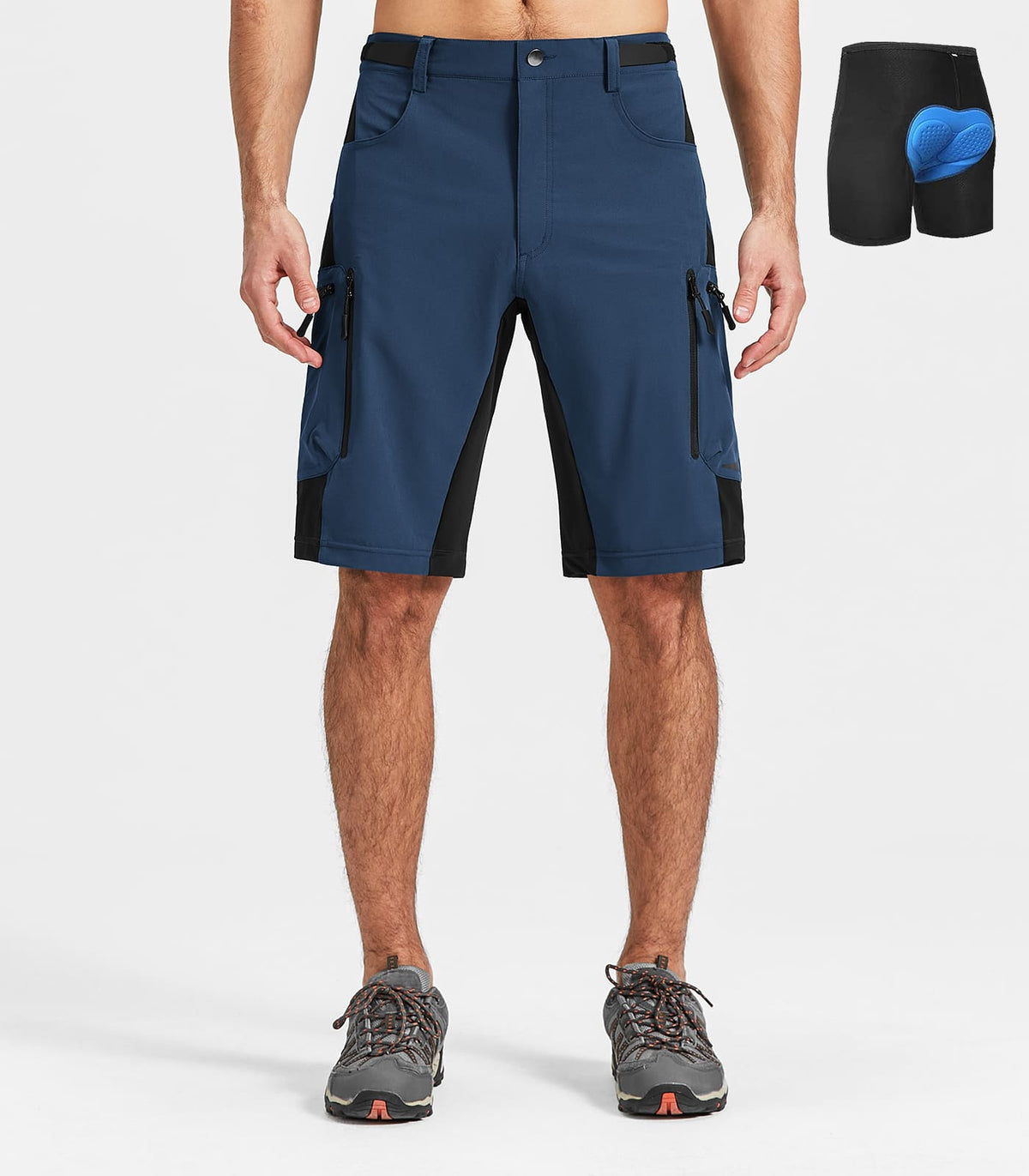 Men's padded mtb Shorts #Color_Indigo