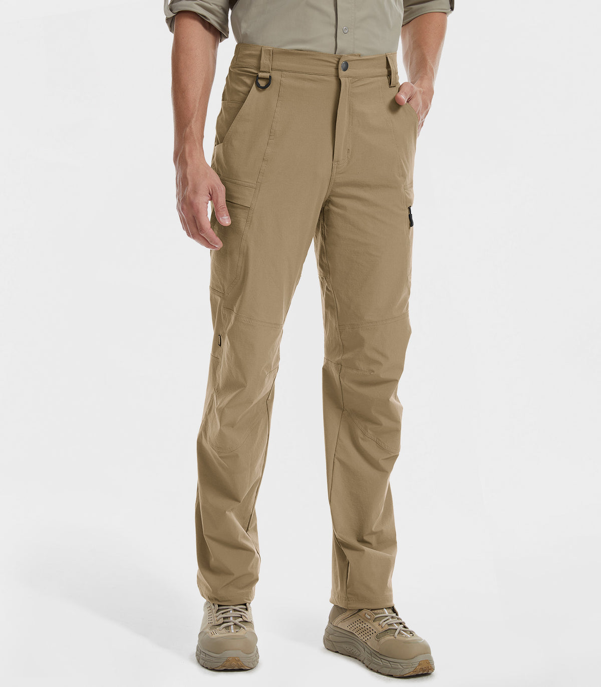 Moosehill Men's Hiking Cargo Pants #Color_Khaki