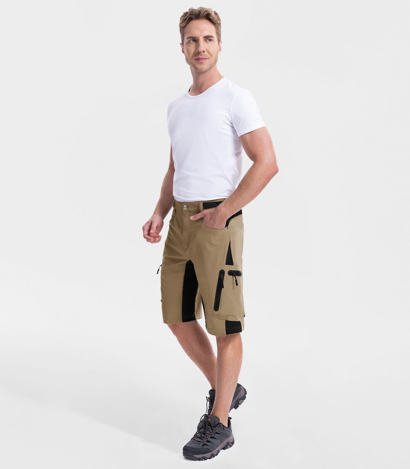 Pantaloncini Cargo da Trekking Uomo - TrailPioneer M001