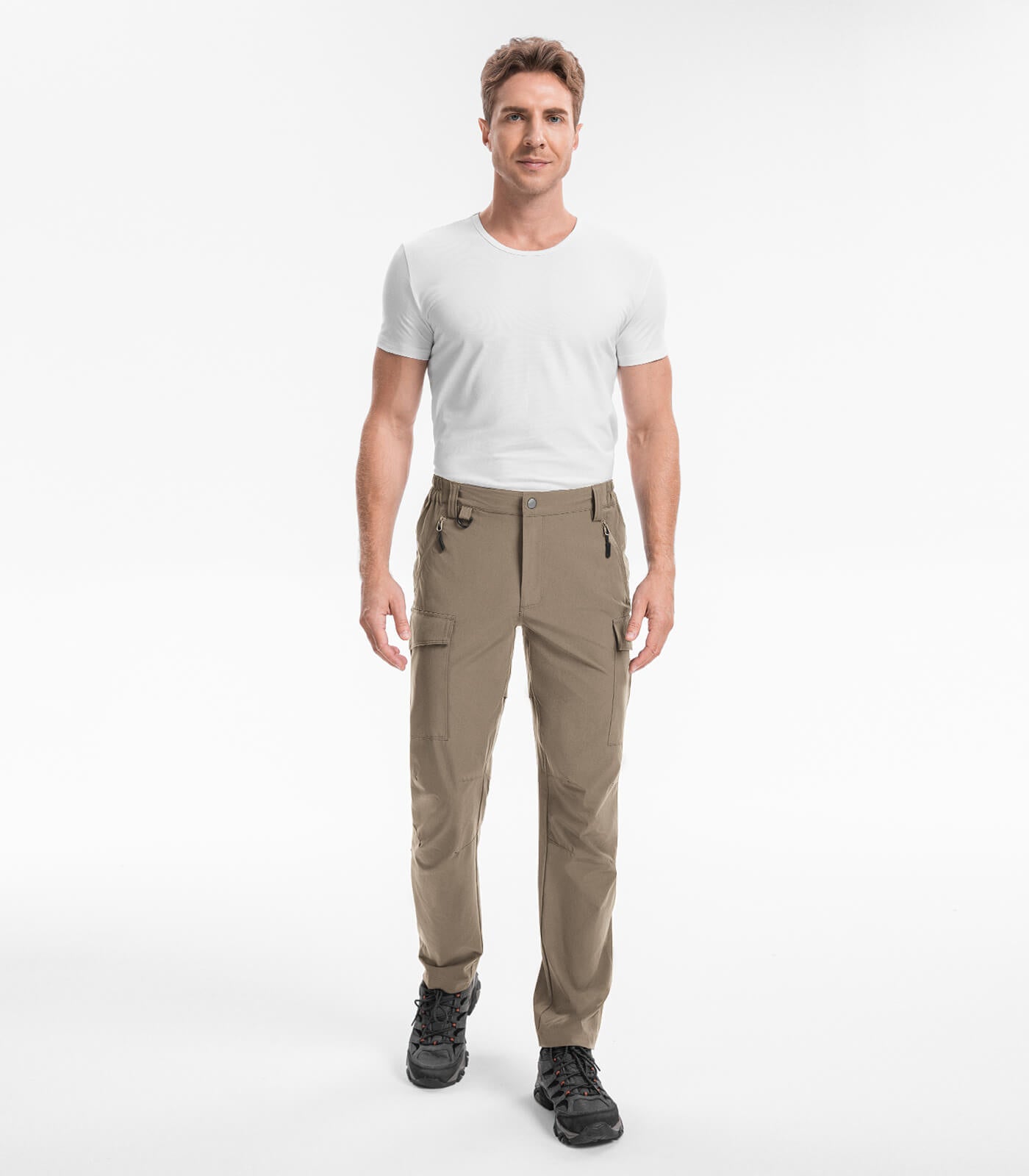 Pantalones Cargo de Senderismo para Hombre Resistente al Agua de Secado Rápido - HikerFlex M033
