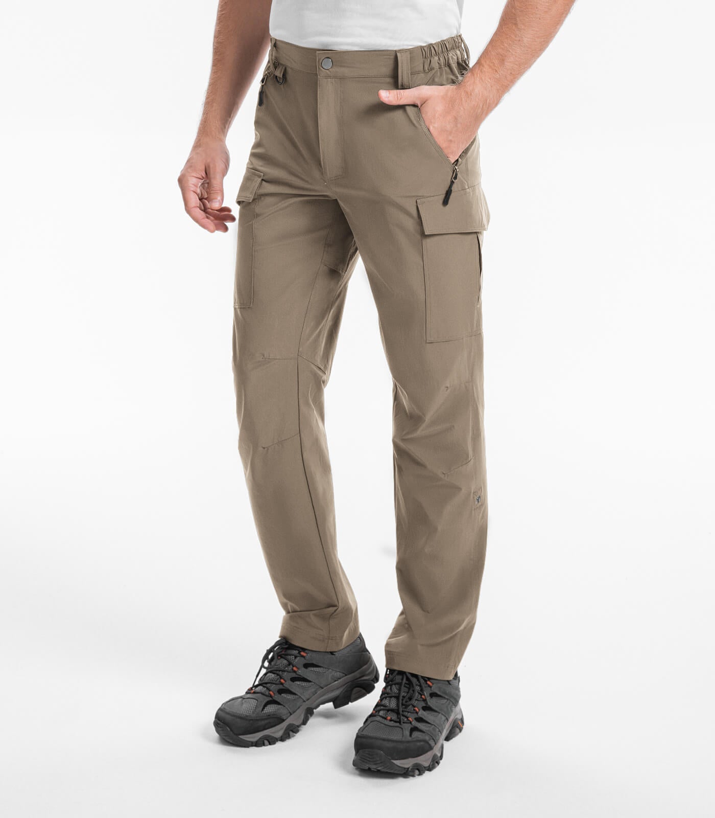 Pantalones Cargo de Senderismo para Hombre Resistente al Agua de Secado Rápido - HikerFlex M033