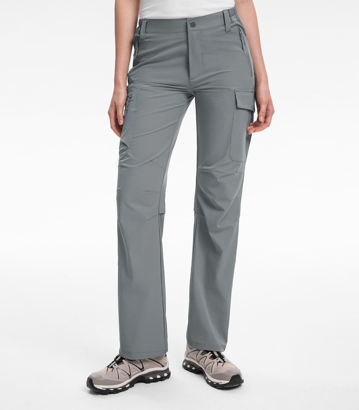 women hiking pants #Color_Light grey