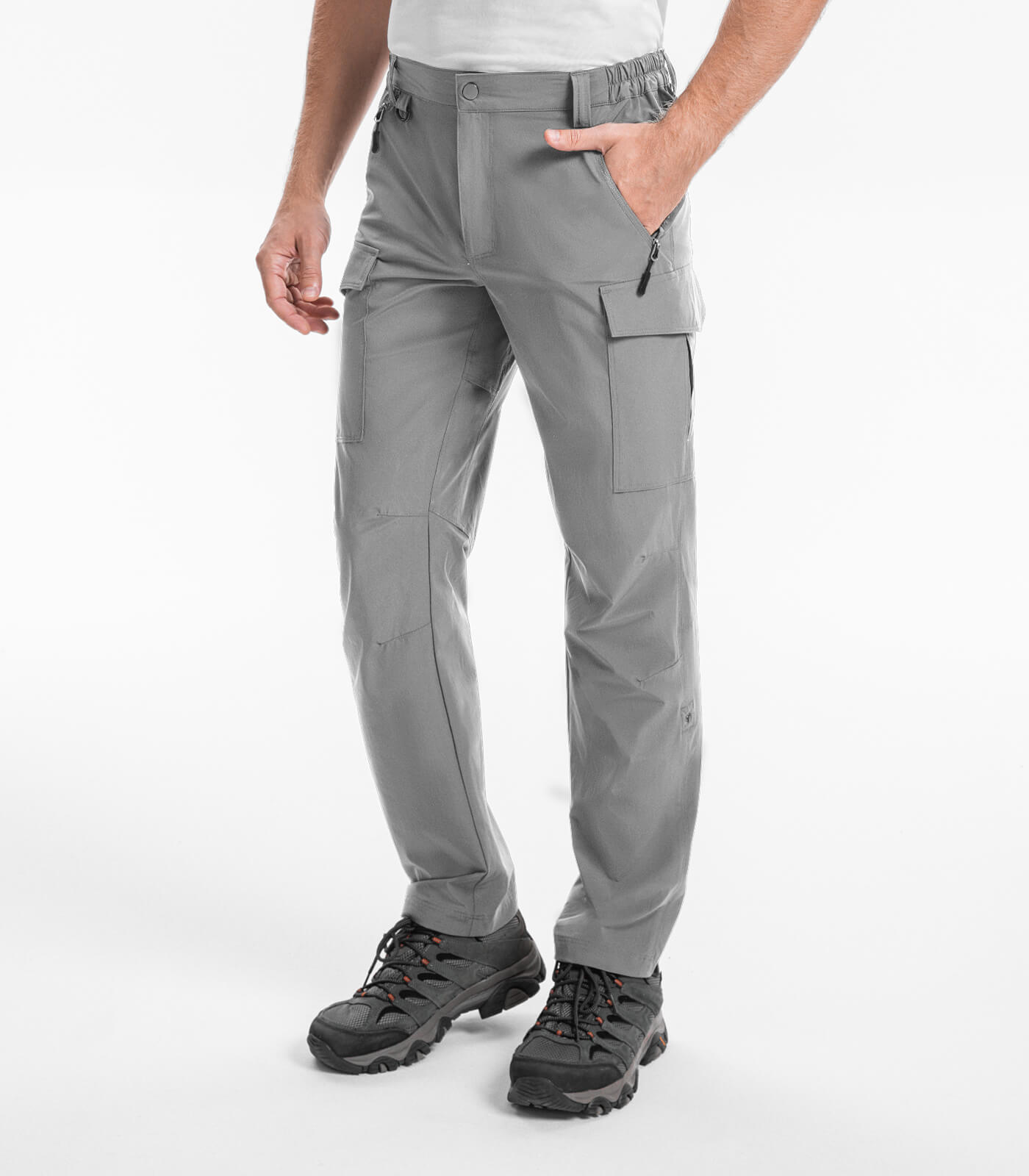 Pantalones Cargo de Senderismo para Hombre Resistente al Agua de Secado Rápido - HikerFlex M033