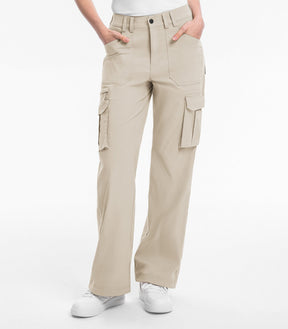 Pantaloni da trekking cargo da donna a vita alta - HikerFlex W037