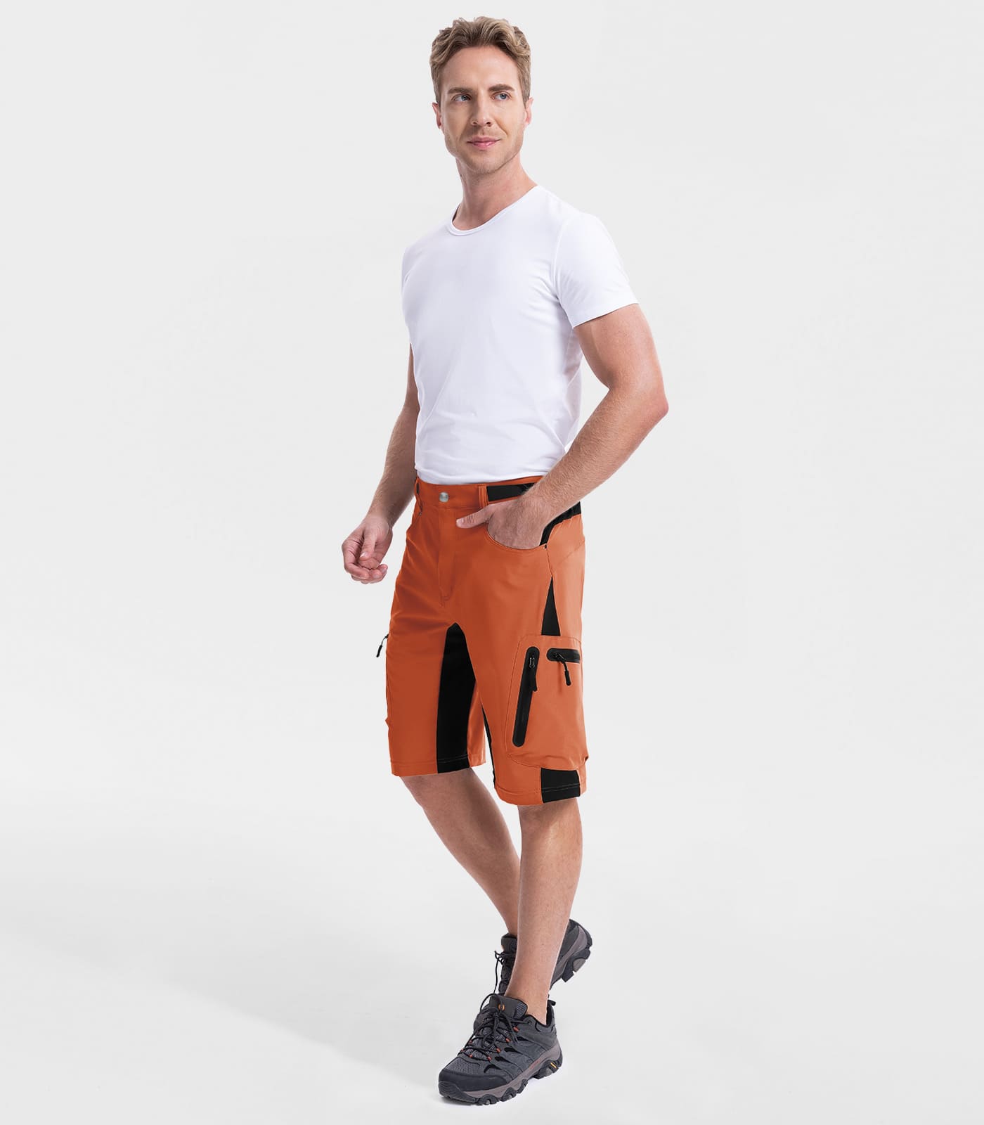Pantaloncini Cargo da Trekking Uomo - TrailPioneer M001