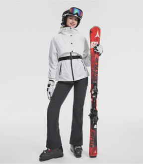 Pantaloni da sci da donna foderati in pile impermeabili - SnowVenture W039
