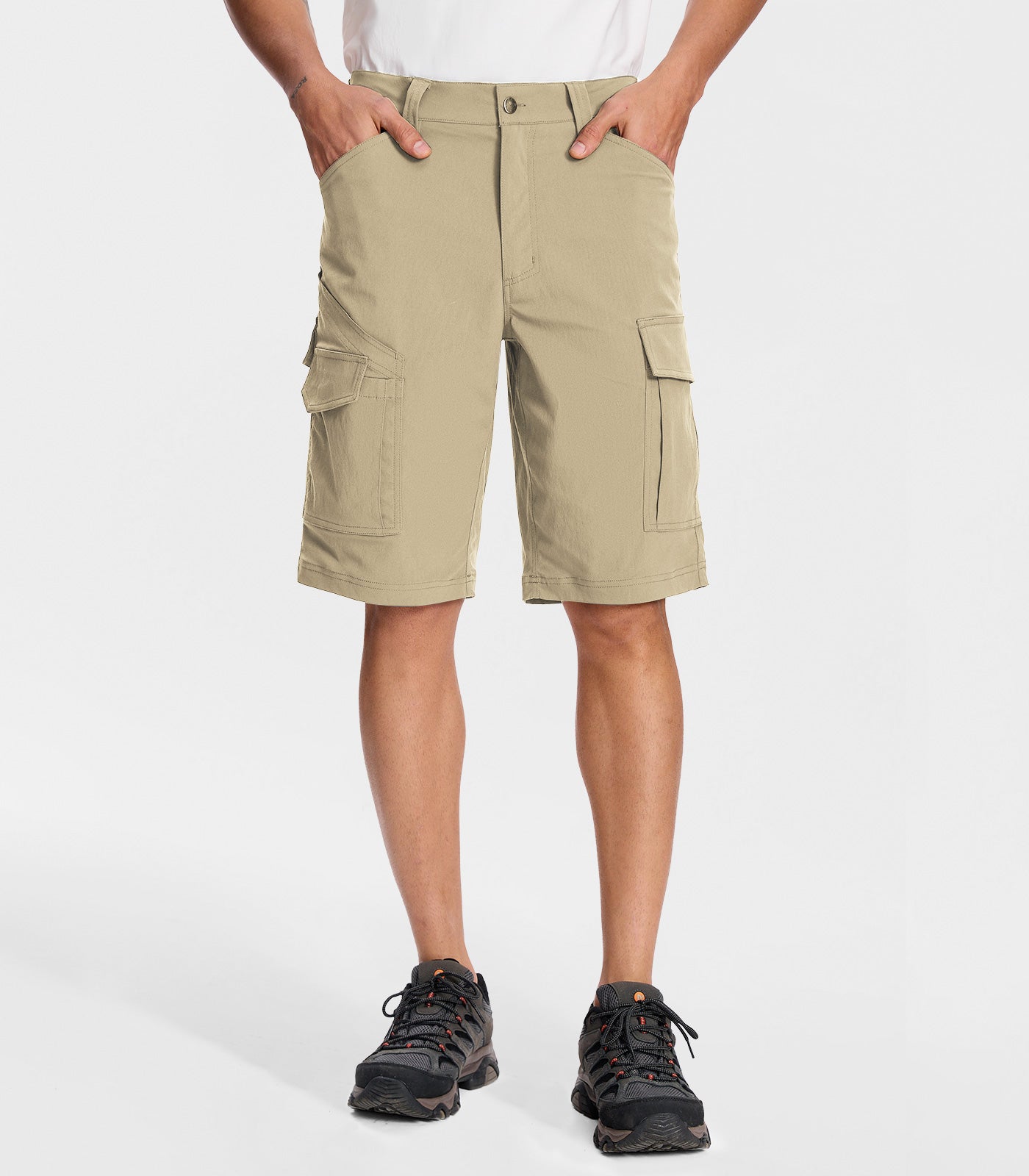 Pantaloni scurți cargo pentru drumeții bărbați - TrailPioneer M043