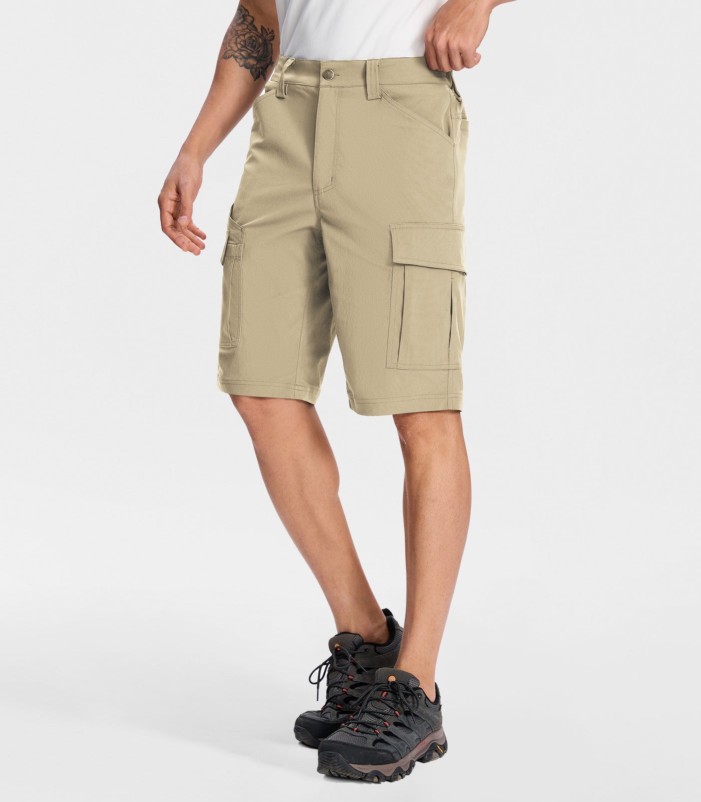 Pantaloni scurți cargo pentru drumeții bărbați - TrailPioneer M043