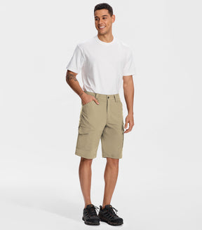 Pantaloni scurți cargo pentru drumeții bărbați - TrailPioneer M043