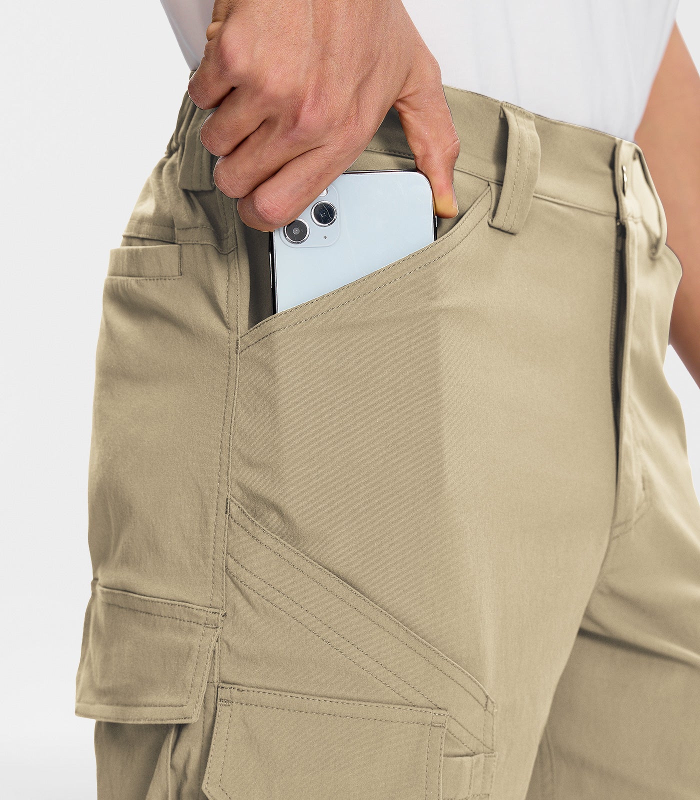 Pantaloni scurți cargo pentru drumeții bărbați - TrailPioneer M043