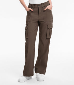 Pantaloni da trekking cargo da donna a vita alta - HikerFlex W037